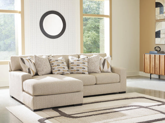 Benchcraft Laurelgrove 2-Piece Sectional Sofa Chaise - Vaughn Outlet Kankakee IL