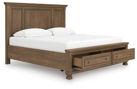 Signature Design by Ashley Feddinger King Panel Storage Bed - Vaughn Outlet Kankakee IL