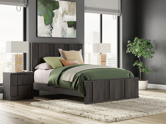 Shaehartin  Panel Platform Bed