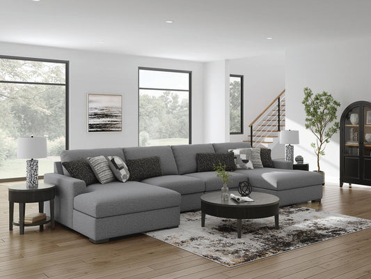 Bealton 4-Piece Sectional with Double Chaise – Vaughn Outlet, Kankakee IL