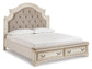 Realyn King Upholstered Bed with Dresser