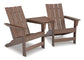 Emmeline 2 Adirondack Chairs with Connector Table