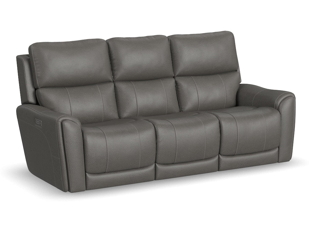 Carter Power Reclining Sofa with Console and Power Headrests and Lumbar