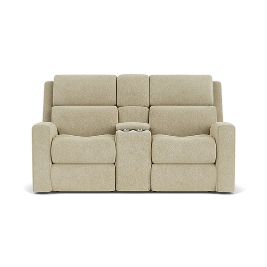 Score Power Reclining Loveseat with Console and Power Headrests and Lumbar