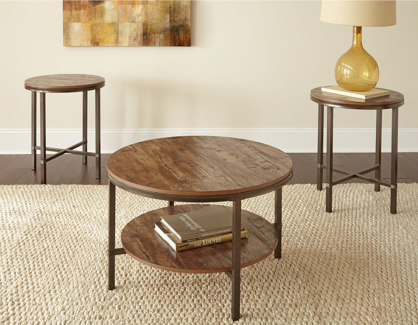 Sedona Silvershield 3-Pack Set(Pack Includes Cocktail & 2 End Tables)