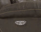 Aria Dual-Power Reclining Sofa, Saddle Brown