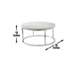 Echo White Marble Top Round Cocktail Table