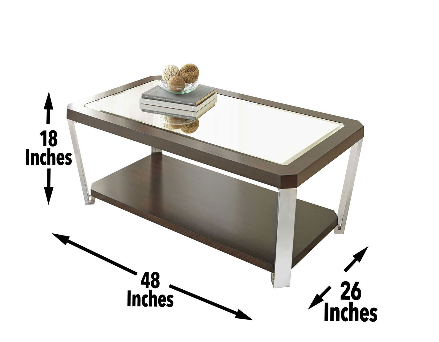 Truman Cocktail Table [stainless steel]