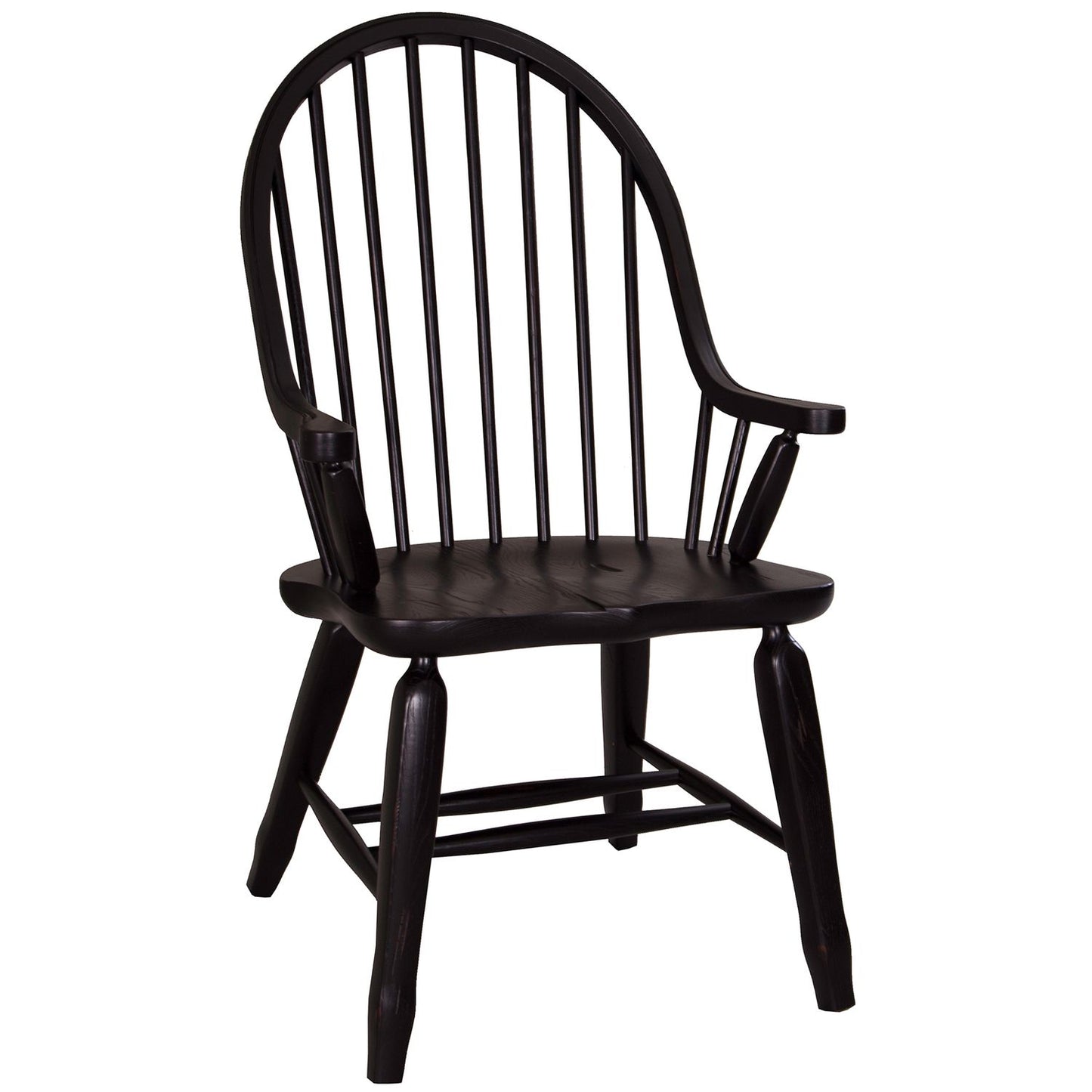 Treasures - Bow Back Arm Chair - Black