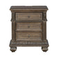 Carlisle Court - 3 Drawer Night Stand with Charging Station