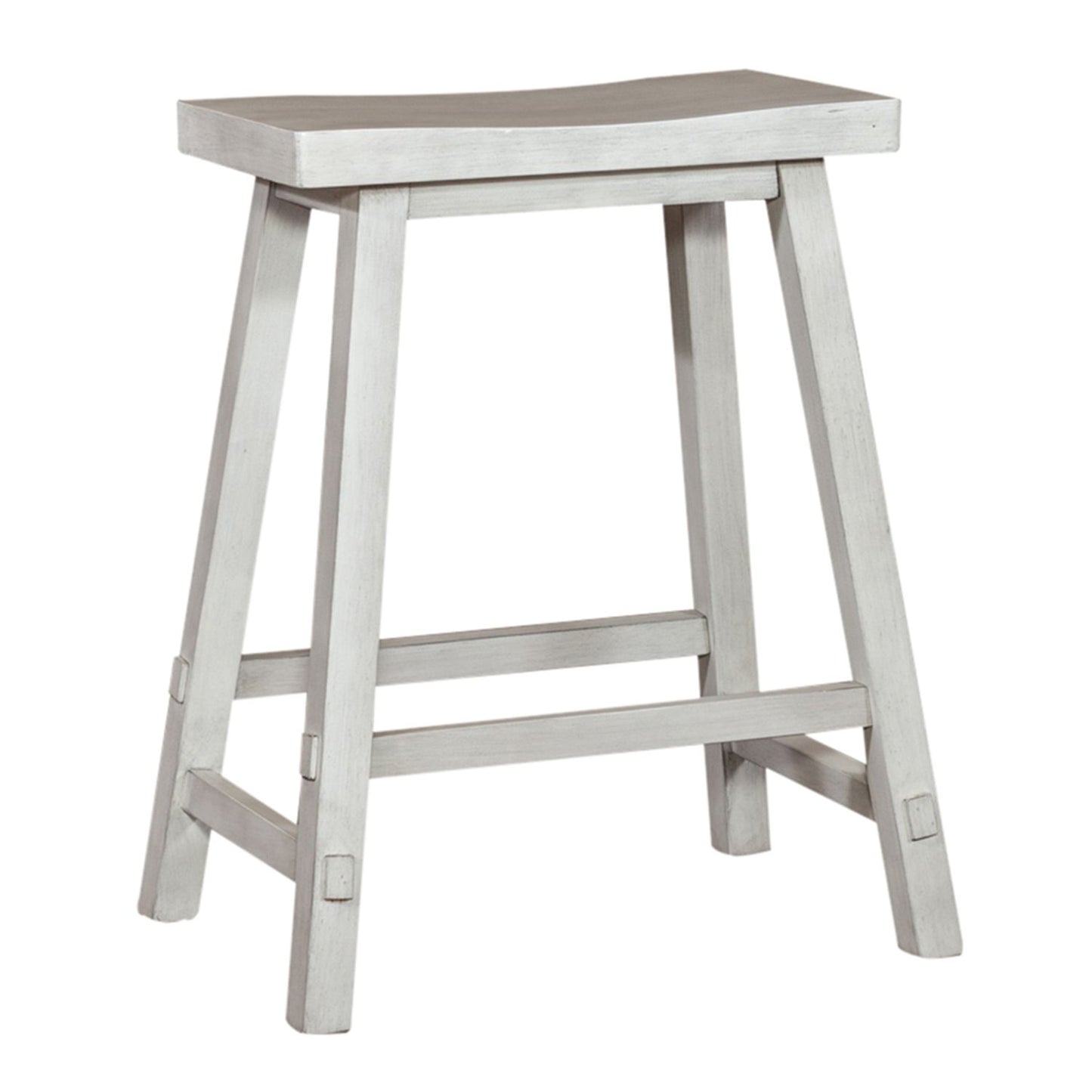 Creations - 24 Inch Sawhorse Counter Stool - White