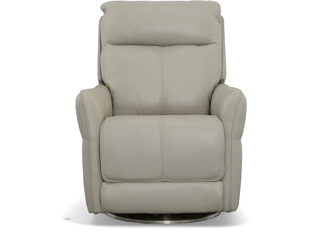 Spin Swivel Power Recliner with Power Headrest and Lumbar