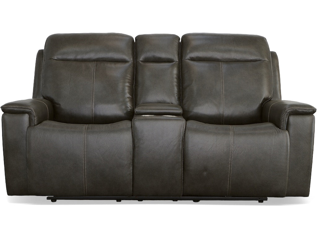 Odell Power Reclining Loveseat with Console and Power Headrests and Lumbar