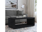 Waterfall Rectangular Coffee Table with Casters