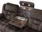 Apollo Dual-Power Sofa w/Dropdown Console and Lights