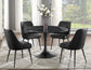 Colfax 5-Piece Black Marble Dining Set
(Table & 4 Chairs)