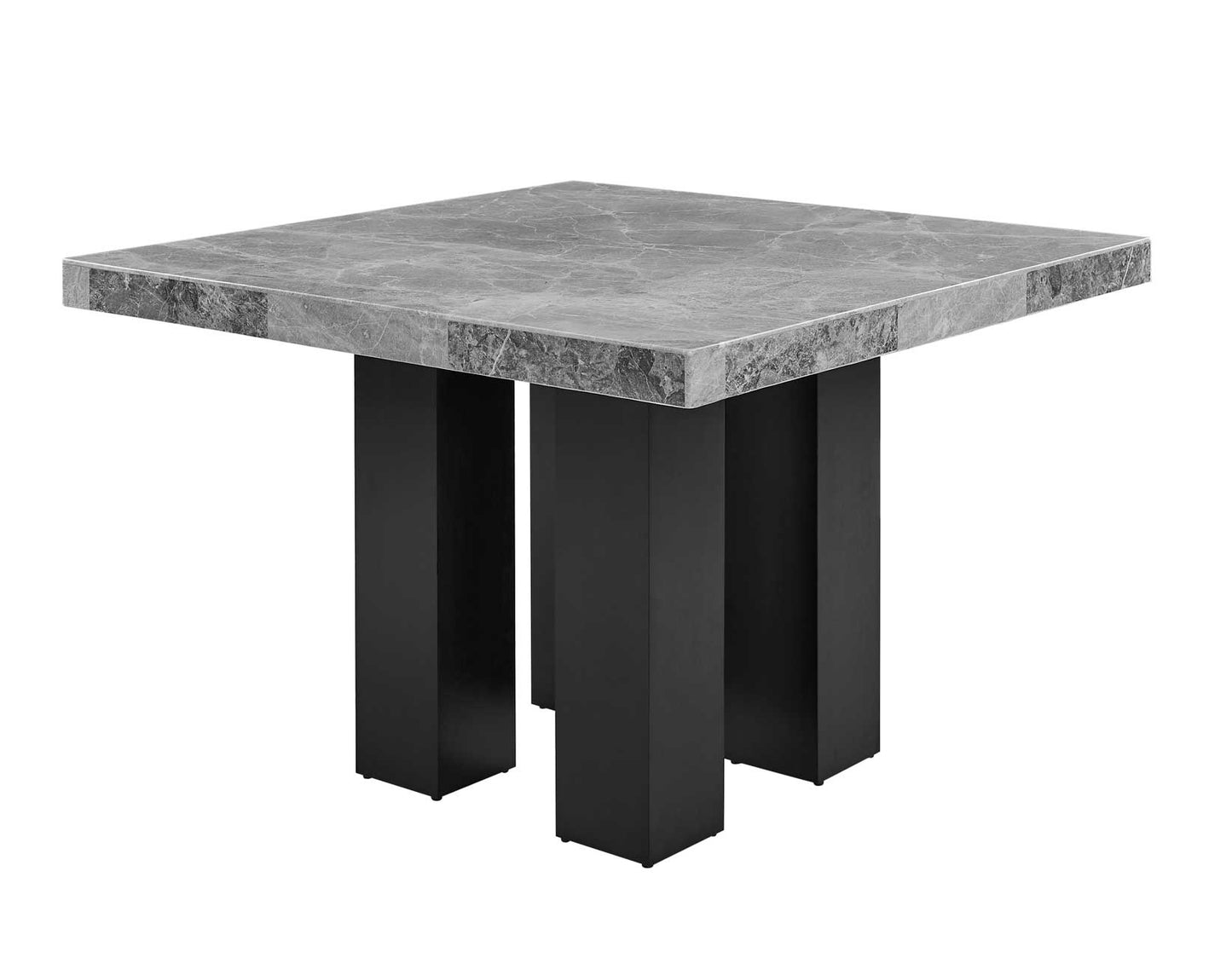 Camila Gray Marble 7-Piece Counter Dining Group
(Counter Table & 6 Counter Chairs)