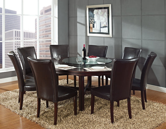 Hartford 72 inch table 7 Piece Set, Brown Chairs
(Table & 6 Side Chairs)