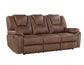 Katrine 3-Piece Manual Motion Set, Brown
(Sofa, Loveseat & Chair)