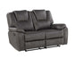 Katrine 3-Piece Manual Motion Set, Charcoal
(Sofa, Loveseat & Chair)