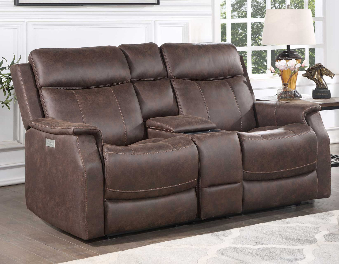 Valencia 3-Piece Dual-Power Walnut Reclining Set
(Sofa, Loveseat & Chair)