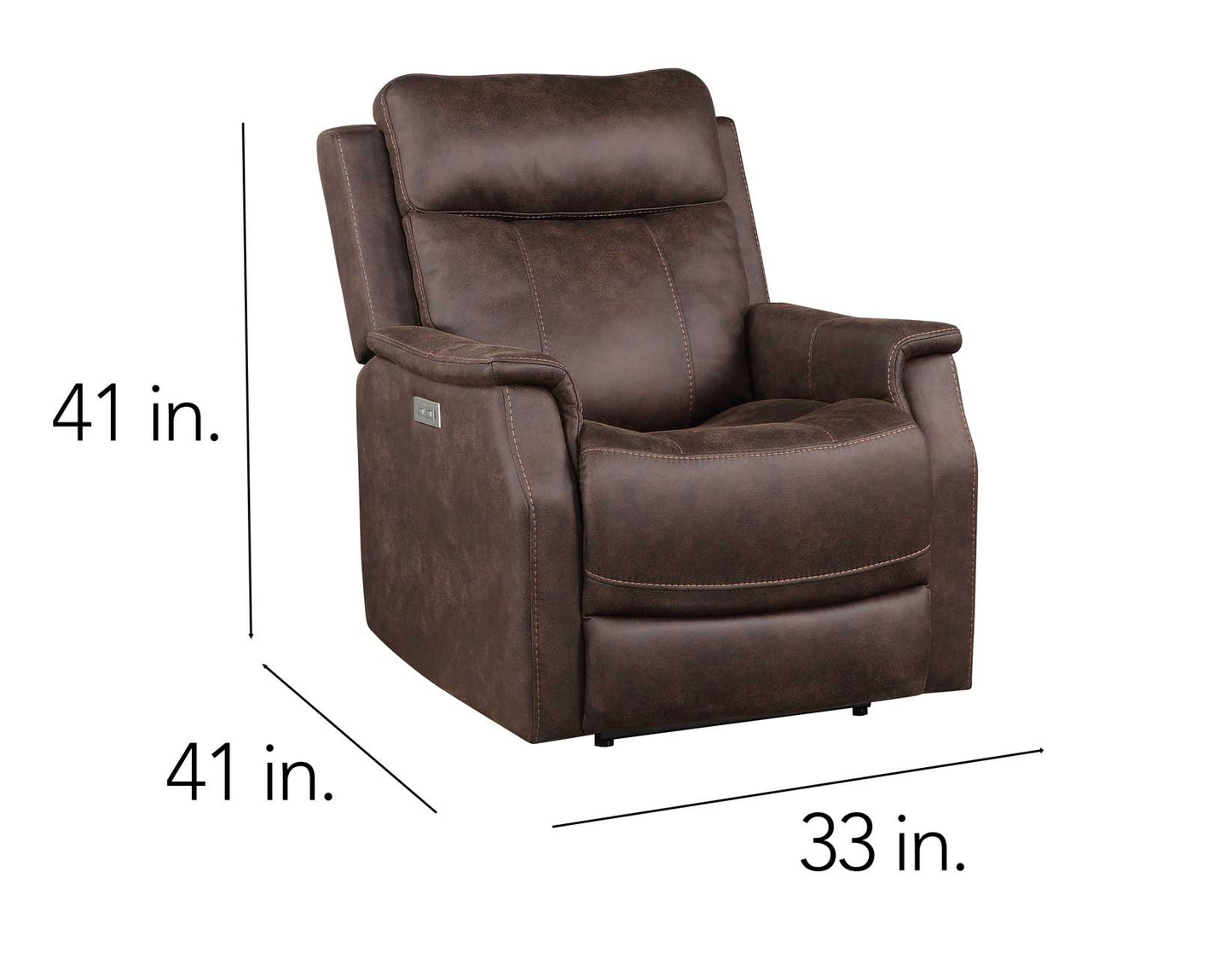 Valencia 3-Piece Dual-Power Walnut Reclining Set
(Sofa, Loveseat & Chair)