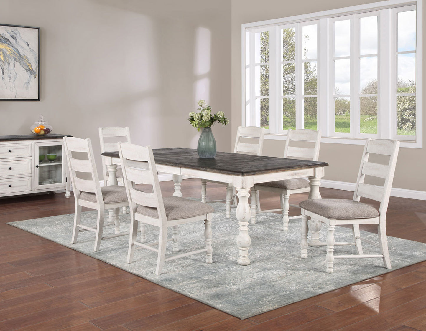 Heston 5-Piece 66-84-inch Dining Set
(Table & 4 Side Chairs)