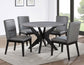 Amy 5-Piece Faux-Marble 48-inch Round Dining Set