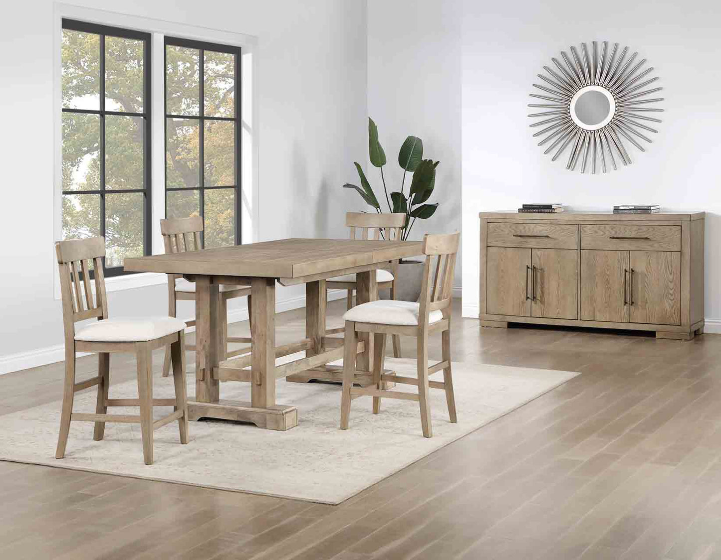 Napa 5-Piece Counter Dining Set, Sand
(Table & 4 Counter Chairs)