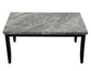 Napoli 6-Piece 64-inch Gray Marble Dining Set
(Table, Bench & 4 Side Chairs)