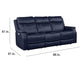 Valencia 3-Piece Dual-Power Ocean Blue Reclining Set
(Sofa, Loveseat & Chair)
