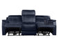 Valencia 3-Piece Dual-Power Ocean Blue Reclining Set
(Sofa, Loveseat & Chair)