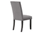 Napoli Side Chair, Gray Velvet