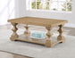 Dory Coffee Table with Casters, Sand