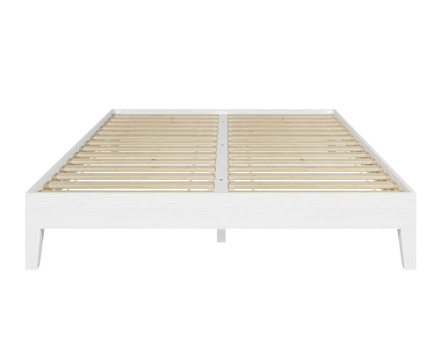 Nix Queen Platform Bed, White