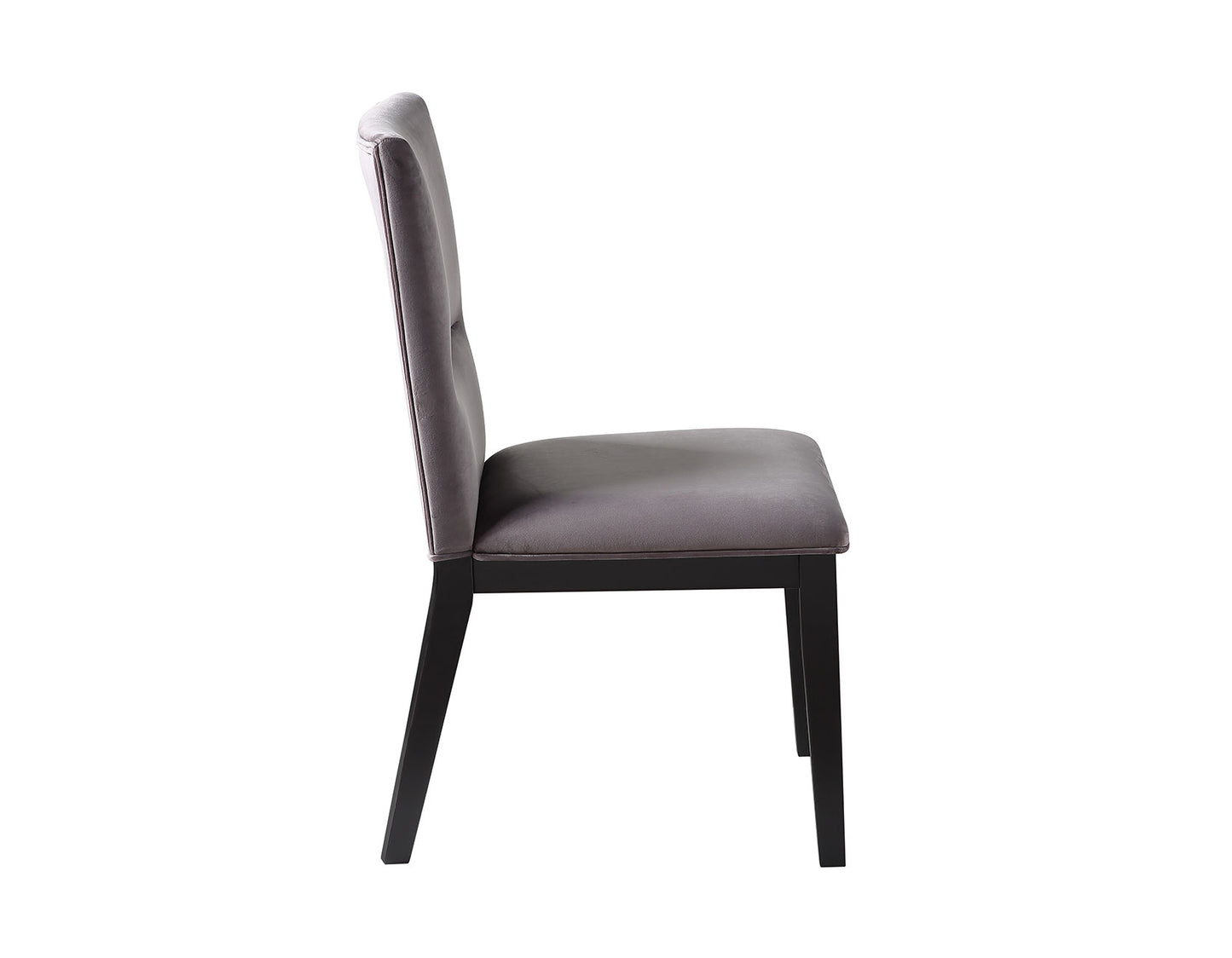 Amalie Side Chair, Grey Velvet