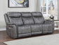 Morrison Dual-Power Reclining Sofa, Stone