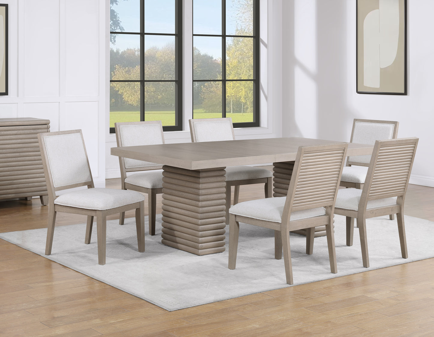 Lily 60-78″ Dining Table w/18-inch Leaf