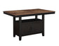 Bermuda 60-80″ Storage Counter Table with 20″ Leaf